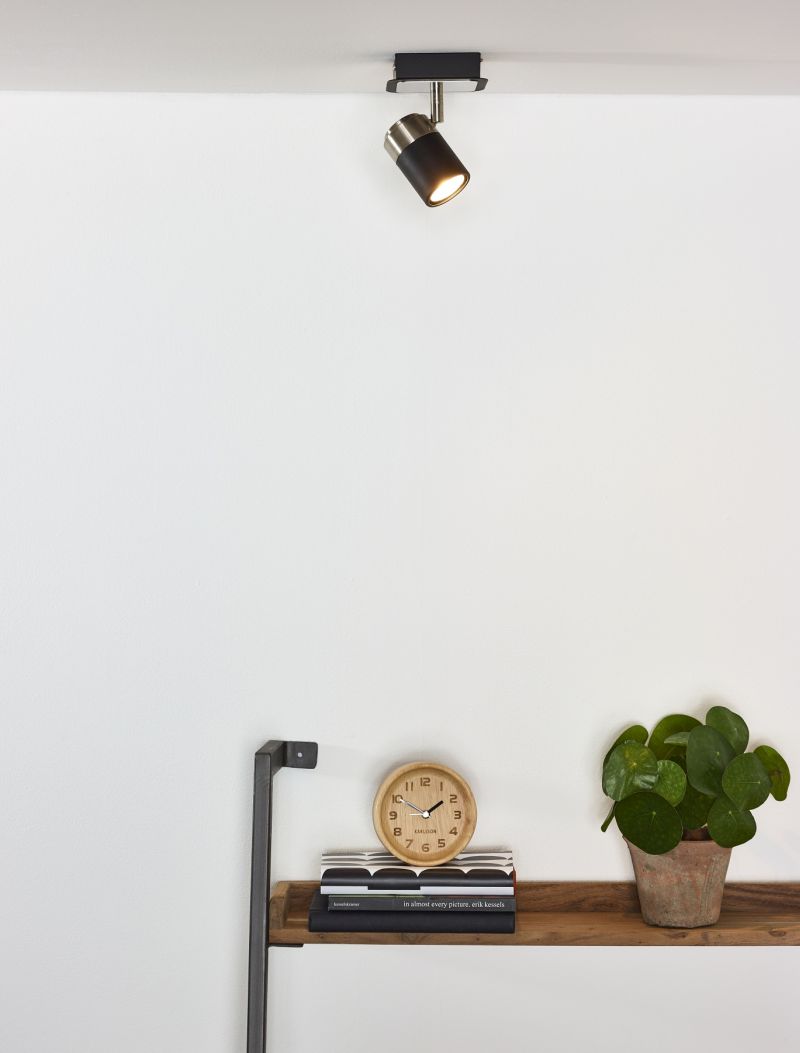 Lucide LENNERT - Stropné bodové svietidlo - LED Dim. - GU10 - 1x5W 3000K - Čierny